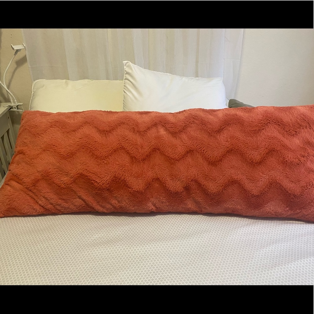 Comfy pillow with tags